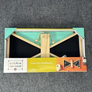 Christian Robinson Pillowfort Butterfly Chalkboard New! With Box! Sz (16.5”x 9”)